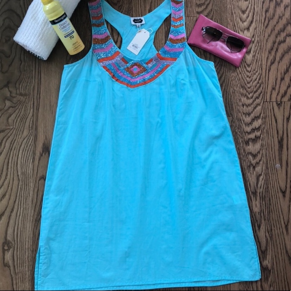 Mud Pie by Daphe embellished beaded beach cover-up